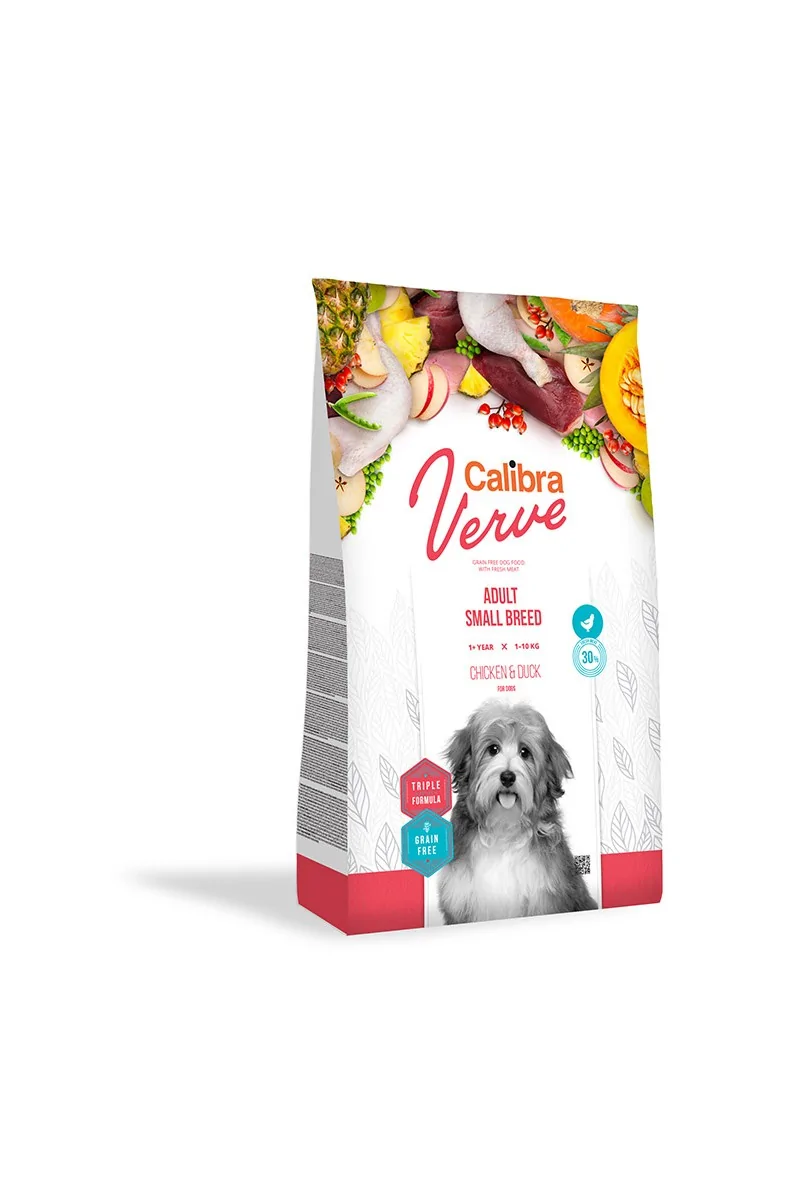 Premium Natural Perro Calibra Dog Gf Verve Adult Small Breed Pato Pollo 1,2Kg