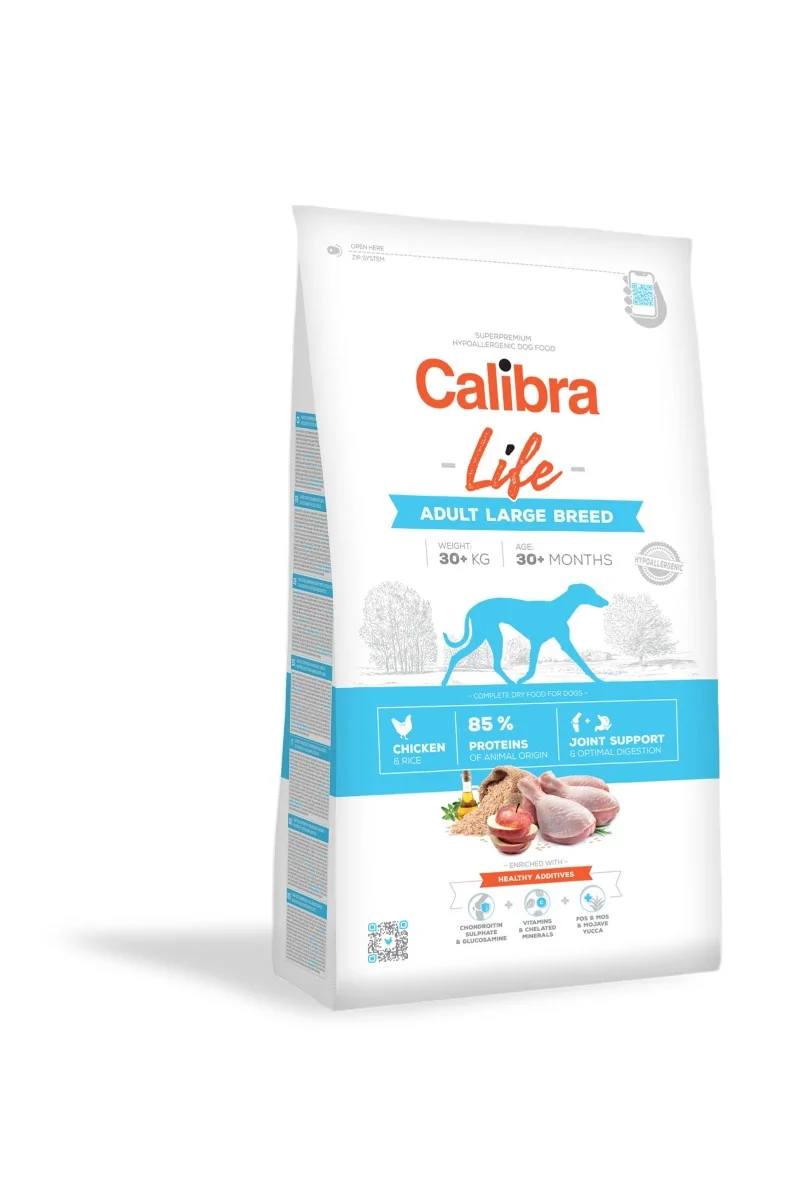 Premium Natural Perro Calibra Dog Life Adult Large Breed Pollo 12Kg