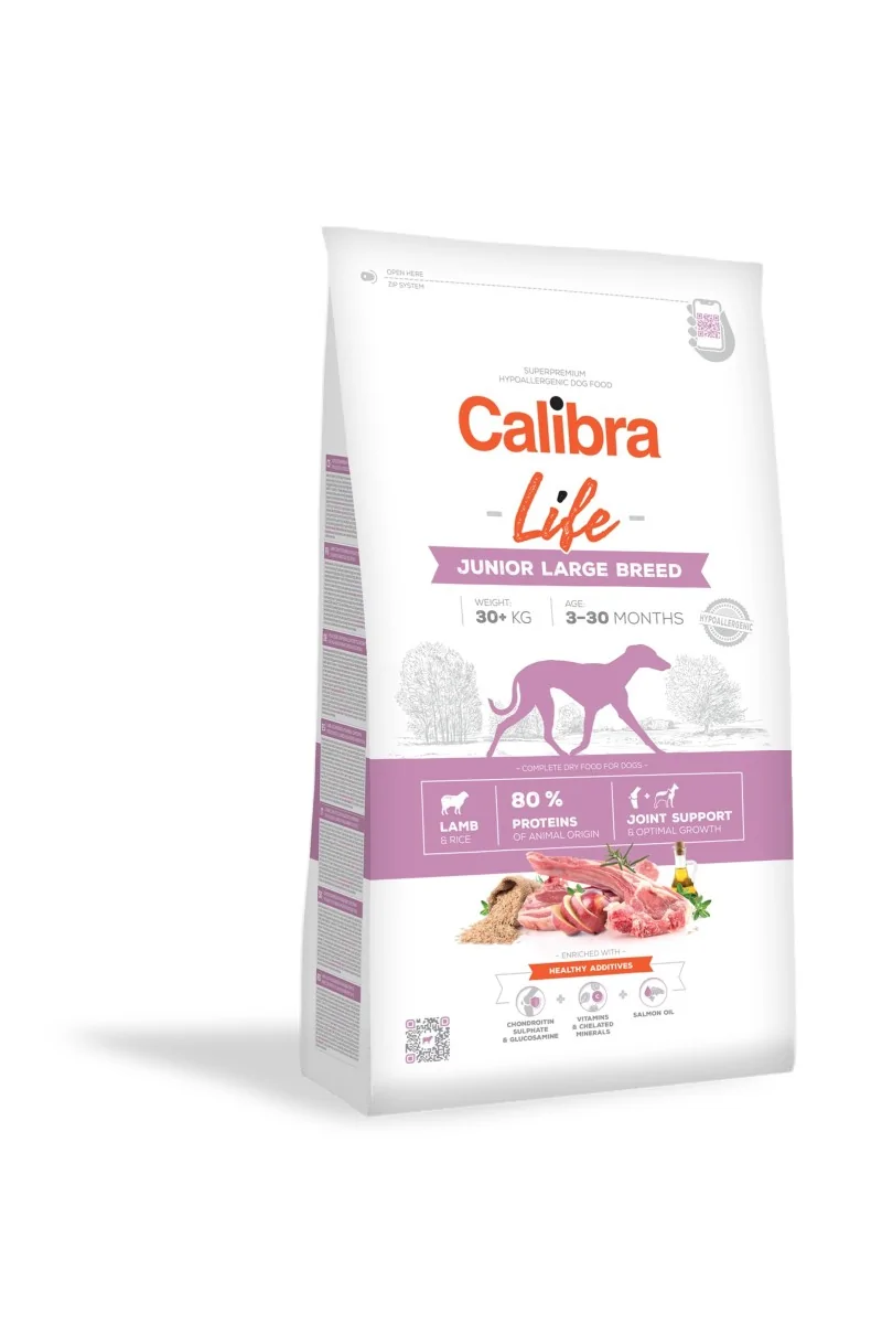 Premium Natural Perro Calibra Dog Life Junior Large Breed Cordero 12Kg