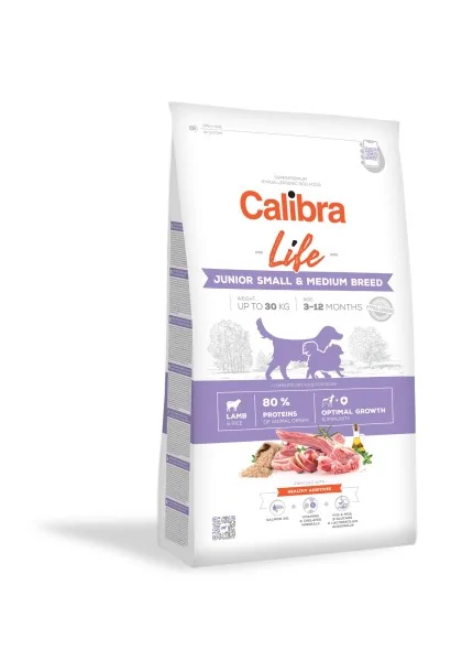 Premium Natural Perro Calibra Dog Life Junior Small&Medium Breed Cordero 12Kg