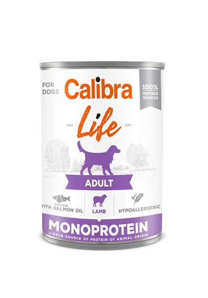 Premium Natural Perro Calibra Dog Life Lata Adult Cordero 6X400Gr