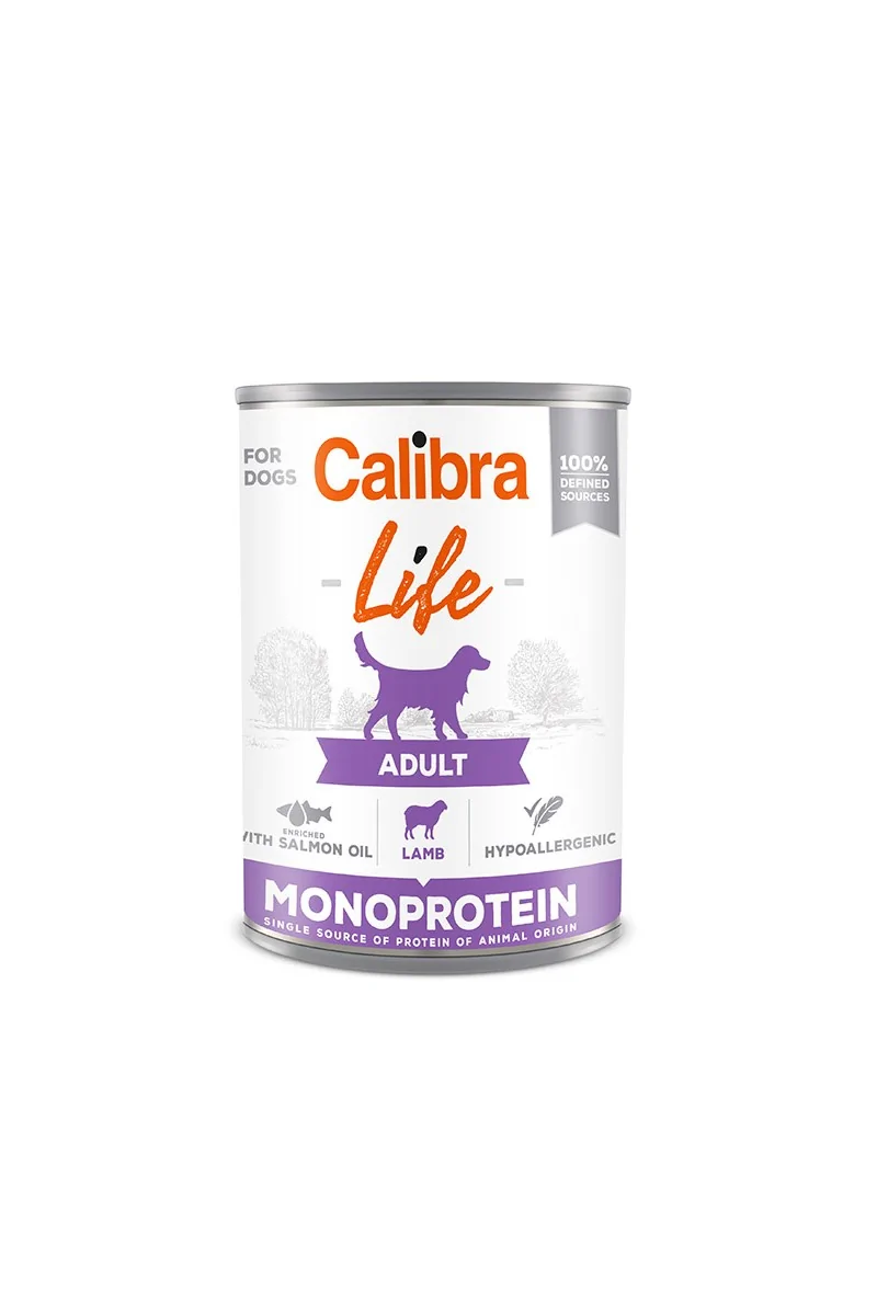 Premium Natural Perro Calibra Dog Life Lata Adult Cordero 6X400Gr