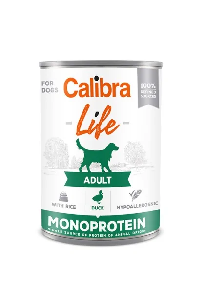 Premium Natural Perro Calibra Dog Life Lata Adult Pato Y Arroz 6X400Gr