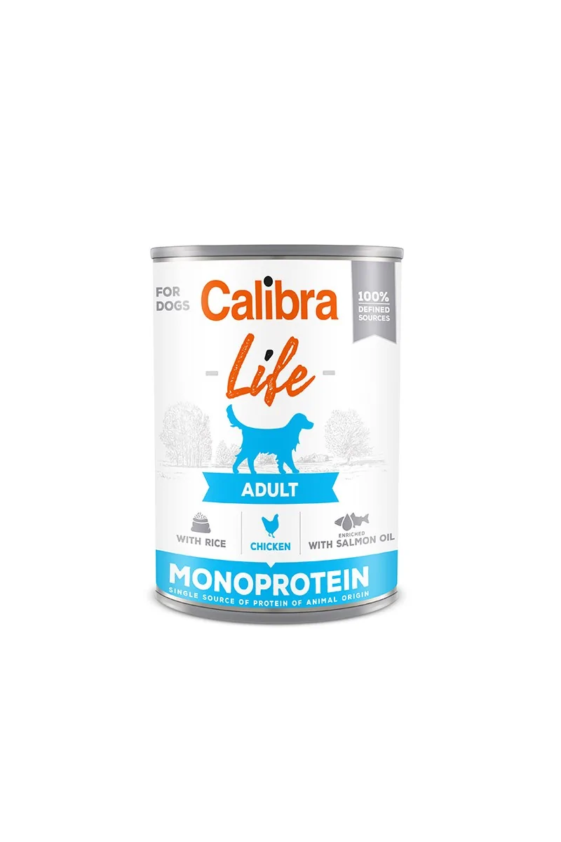 Premium Natural Perro Calibra Dog Life Lata Adult Pollo Y Arroz 6X400Gr