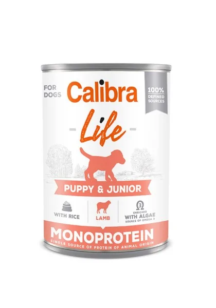 Premium Natural Perro Calibra Dog Life Lata Puppy&Junior Cordero Y Arroz 6X400Gr