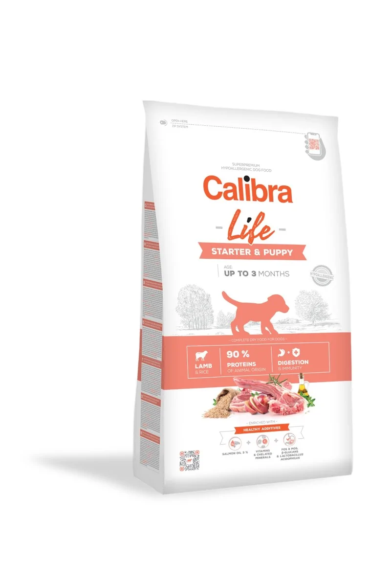 Premium Natural Perro Calibra Dog Life Starter & Puppy Cordero 12Kg