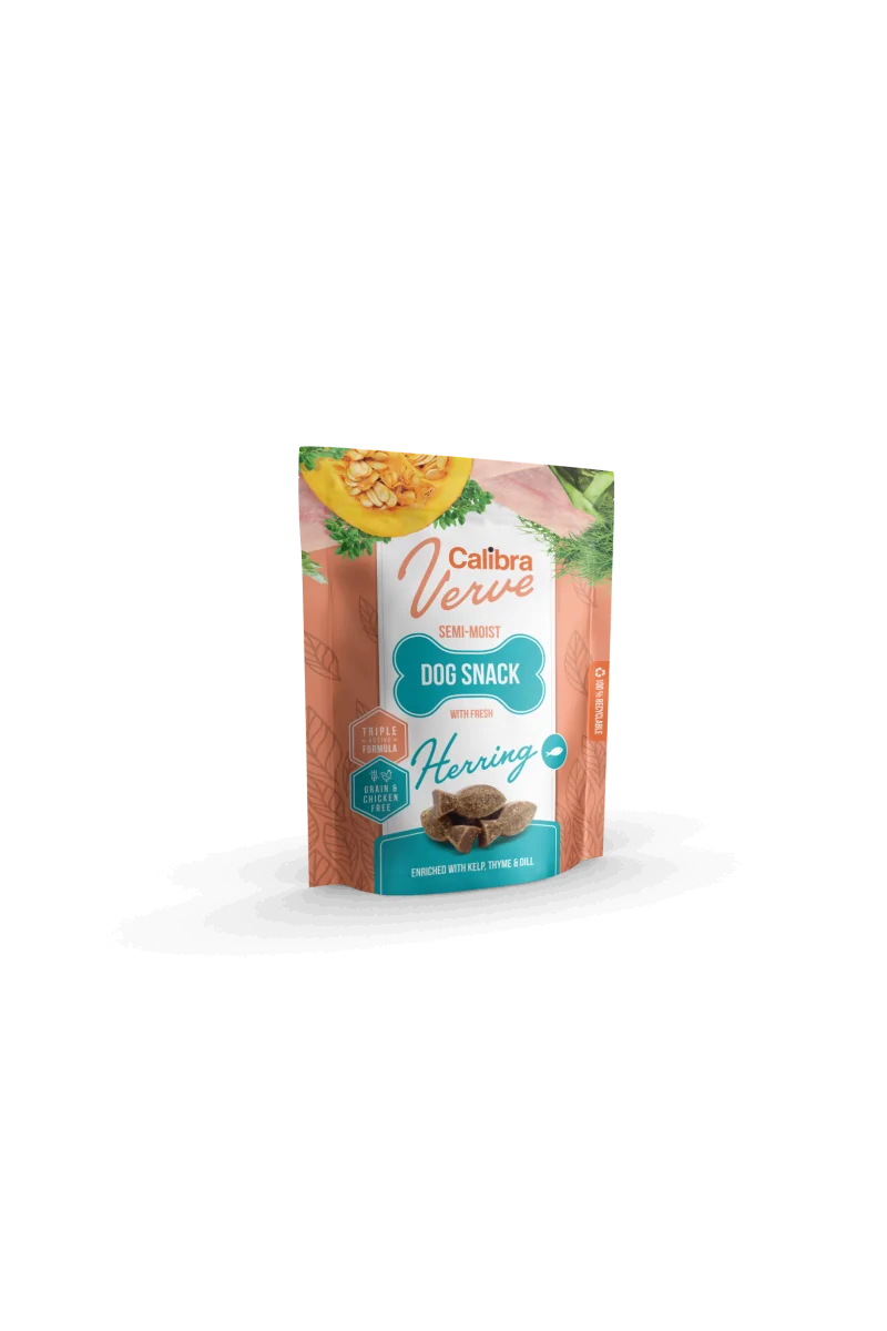 Premium Natural Perro Calibra Dog Verve Snack Semihúmedo Arenque Fresco 150G