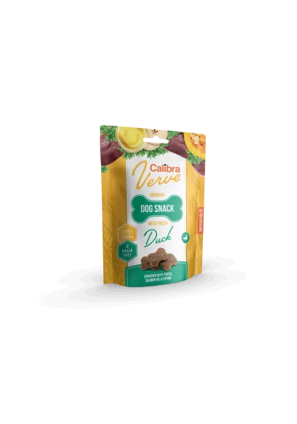 Premium Natural Perro Calibra Dog Verve Crunchy Snack Pato Fresco 150G