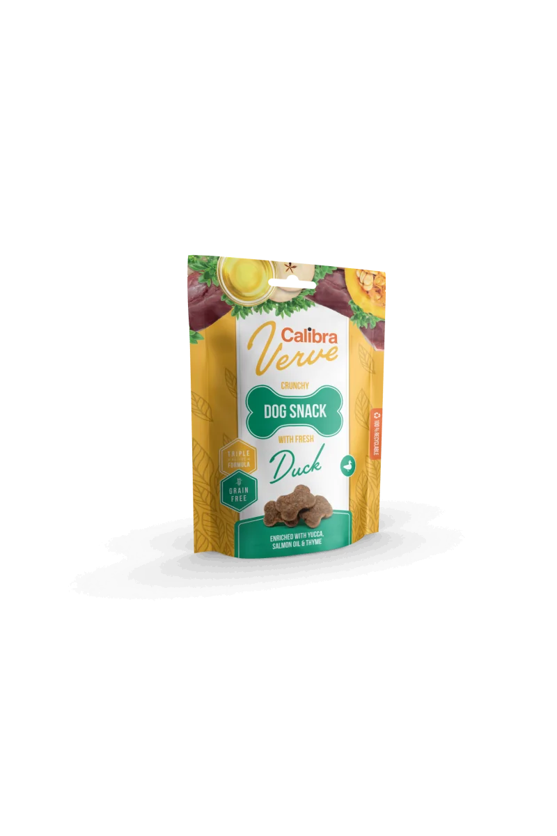 Premium Natural Perro Calibra Dog Verve Crunchy Snack Pato Fresco 150G