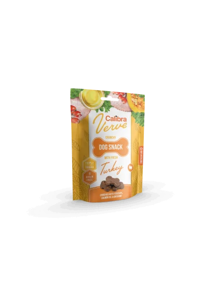 Premium Natural Perro Calibra Dog Verve Crunchy Snack Pavo Fresco 150G