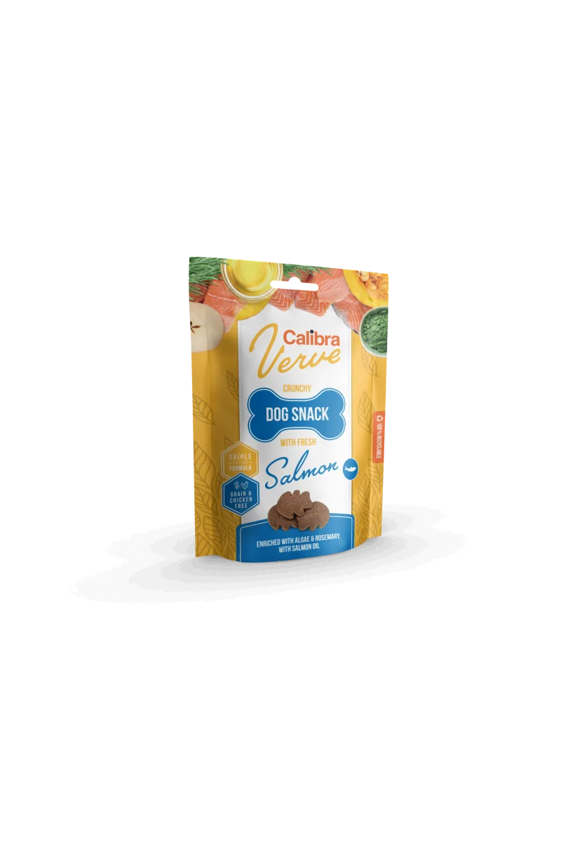 Premium Natural Perro Calibra Dog Verve Crunchy Snack Salmón Fresco 150G