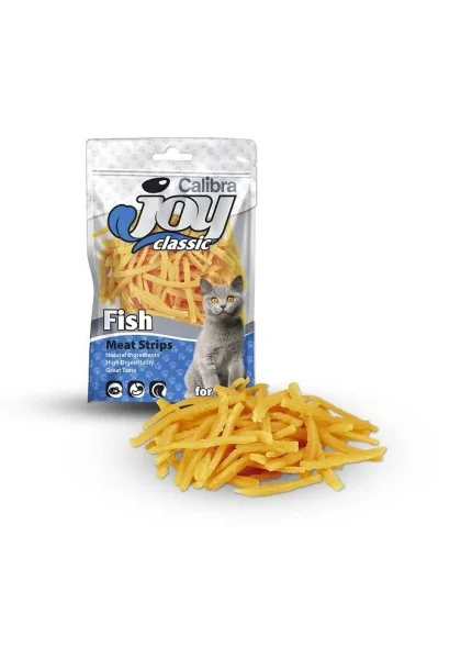 Comida Premium Gato Calibra Joy Cat Classic Strips Pescado 70Gr