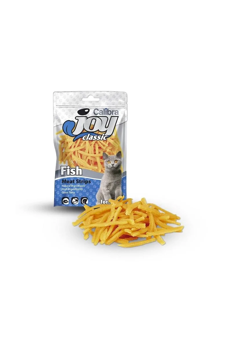 Comida Premium Gato Calibra Joy Cat Classic Strips Pescado 70Gr