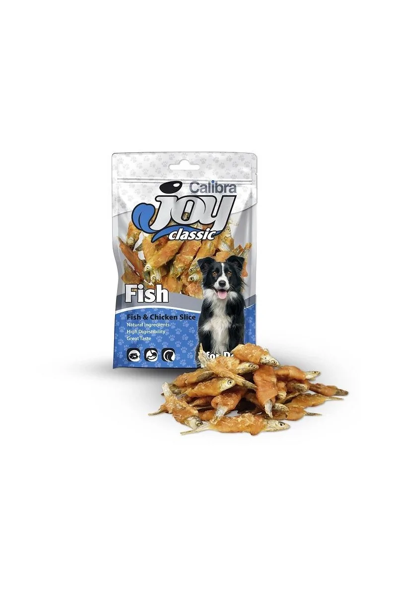 Premium Natural Perro Calibra Joy Dog Classic Slice Pescado Pollo 80Gr