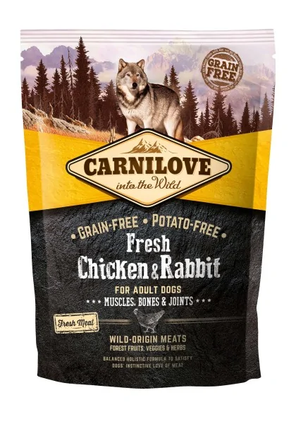 Proteinas Perro Premium Carnilove Canine Adult Fresh Pollo Conejo Joints 1,5Kg