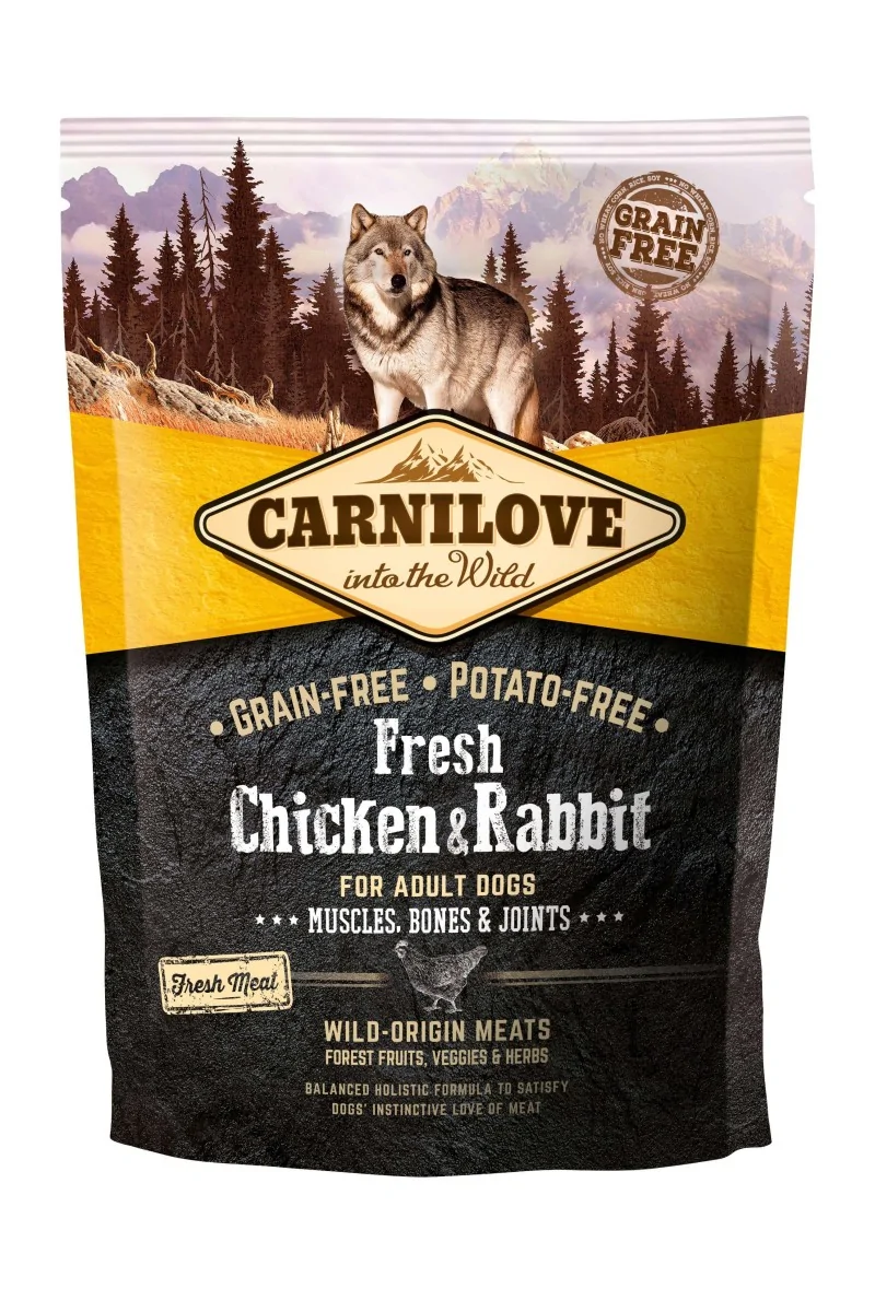 Proteinas Perro Premium Carnilove Canine Adult Fresh Pollo Conejo Joints 1,5Kg