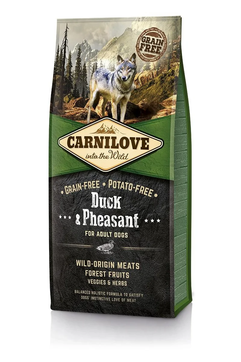 Proteinas Perro Premium Carnilove Canine Adult Pato Faisan 12Kg