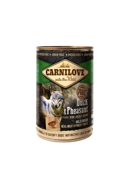Proteinas Perro Premium Carnilove Canine Adult Pato Faisan Caja 6X400Gr