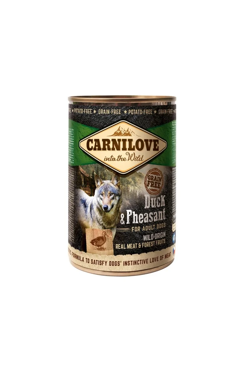 Proteinas Perro Premium Carnilove Canine Adult Pato Faisan Caja 6X400Gr