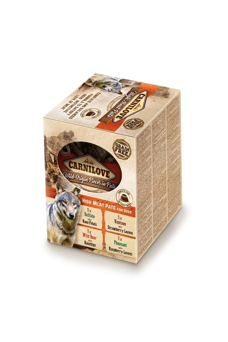 Proteinas Perro Premium Carnilove Canine Adult Pouch Pate Multipack 4X300Gr