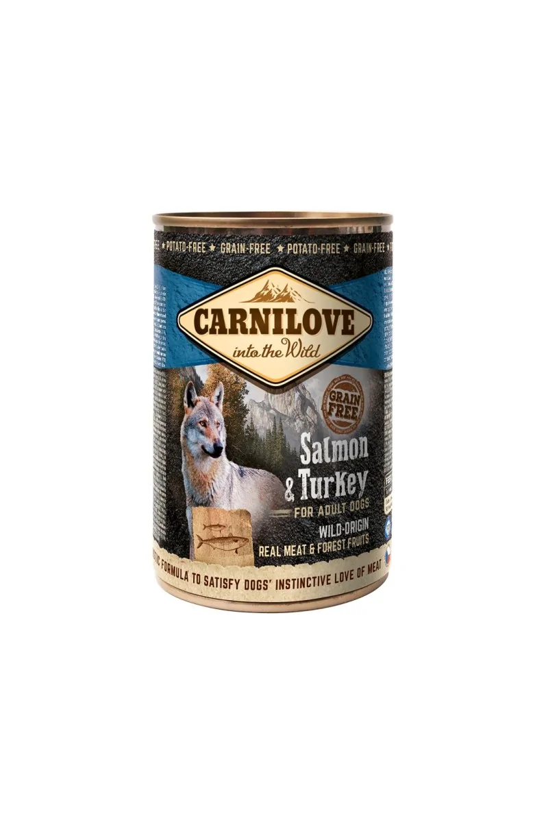 Proteinas Perro Premium Carnilove Canine Adult Salmon Pavo Caja 6X400Gr