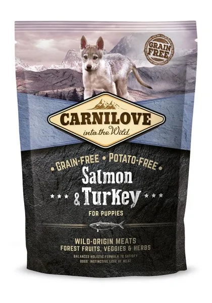 Proteinas Perro Premium Carnilove Canine Puppy Salmon Pavo 1,5Kg