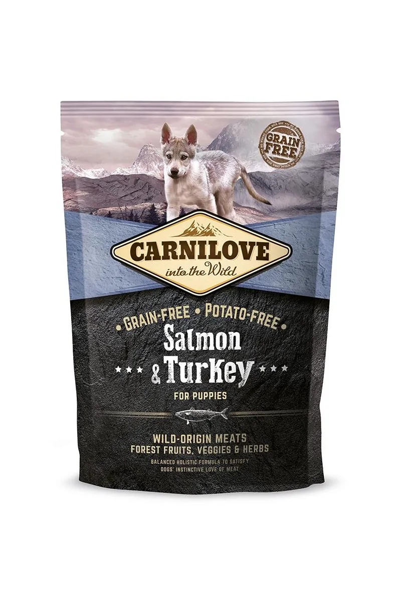 Proteinas Perro Premium Carnilove Canine Puppy Salmon Pavo 1,5Kg