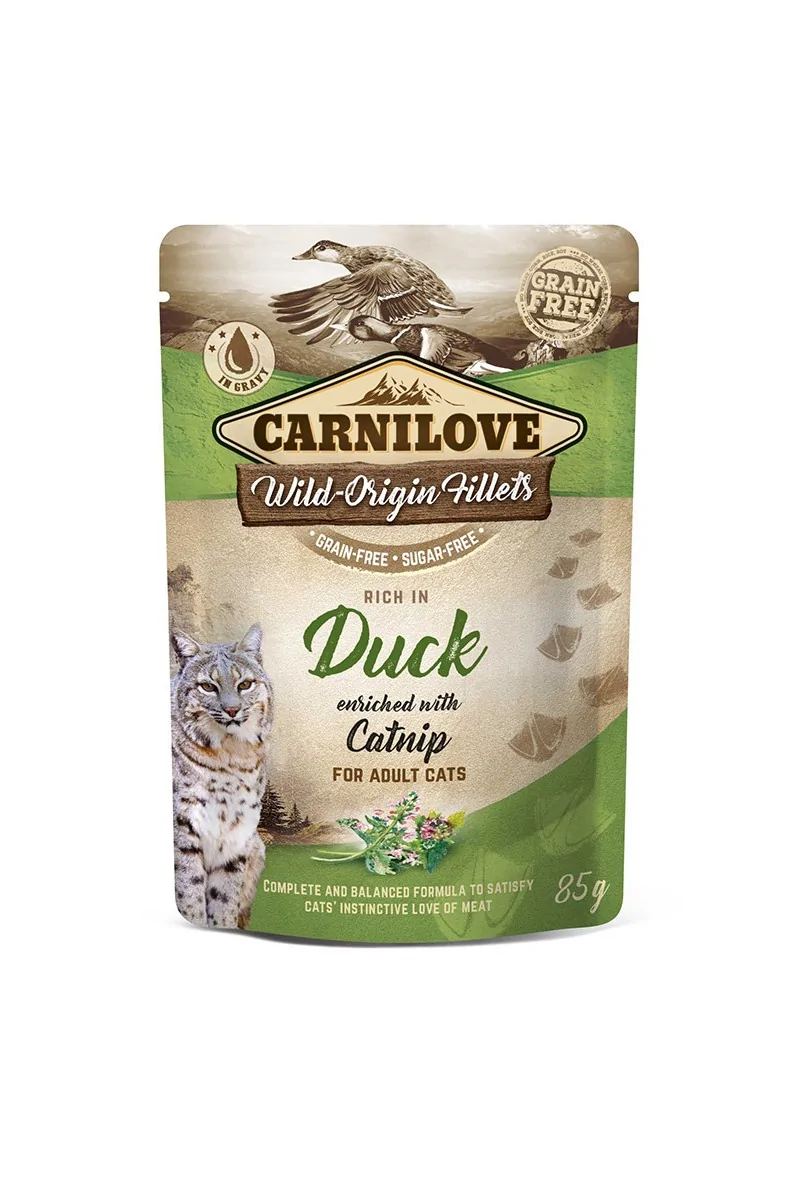 Proteinas Gato Premium Carnilove Cat Pouch Pato 24X85Gr