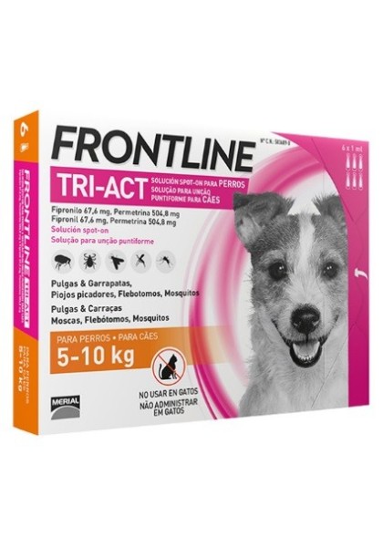 Antiparasitarios Externos Perro  Frontline Tri-Act 5-10 6 Pip