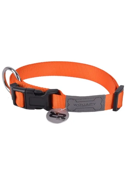 Collares Wouapy Collar Basic Line Naranja 20Mm/39-60Cm