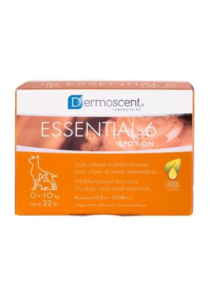 Dermoscent Essential 6 Skin Care Perro  0-10Kg 0,6Ml 4Pip