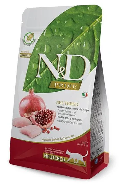 Comida Natural Gato Farmina Nd Cat Prime Neutered Pollo 1,5Kg