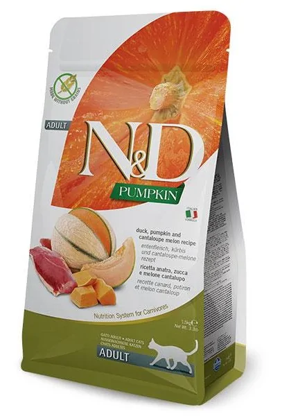 Comida Natural Gato Farmina Nd Cat Pumpkin Pato 1,5Kg