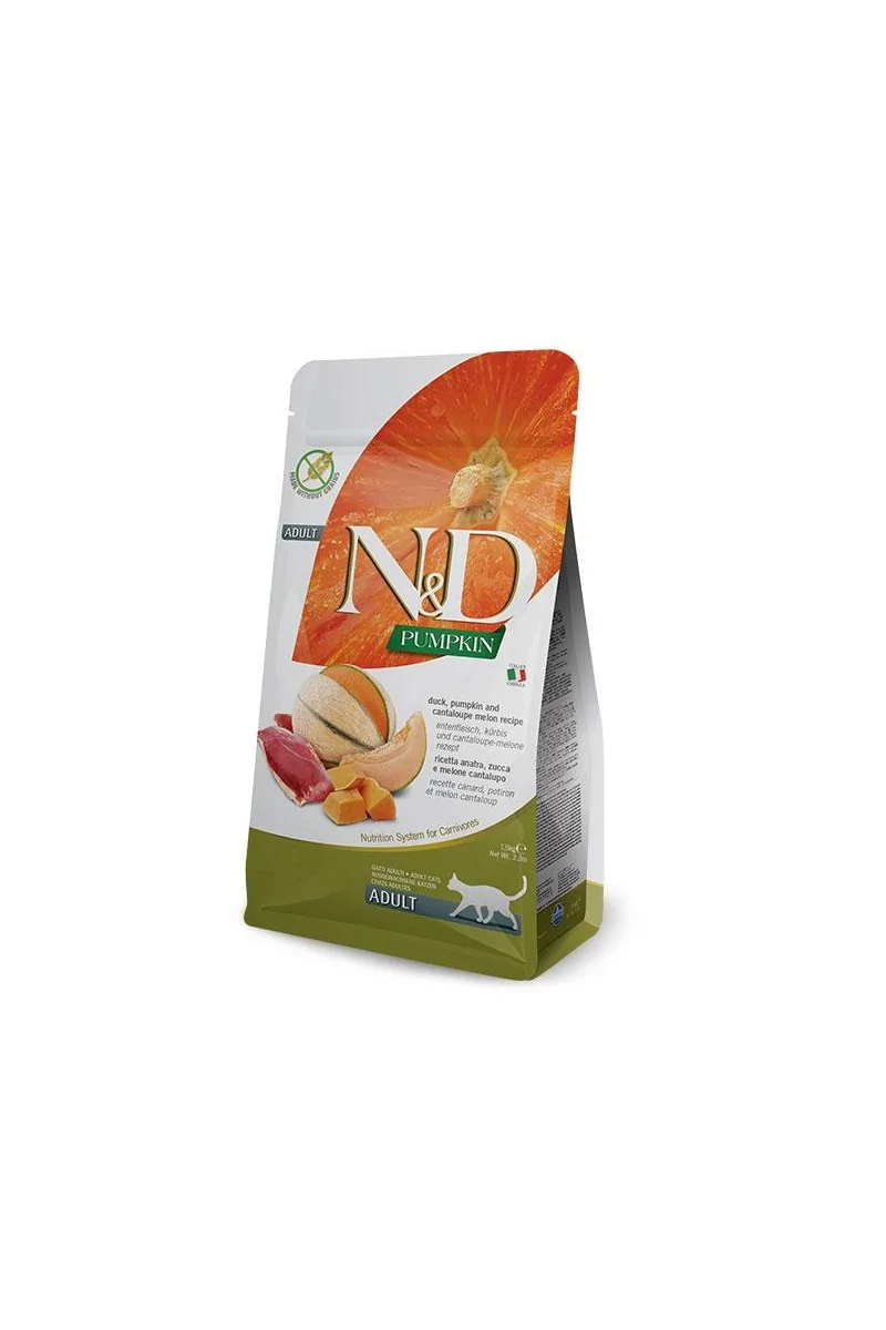 Comida Natural Gato Farmina Nd Cat Pumpkin Pato 300Gr