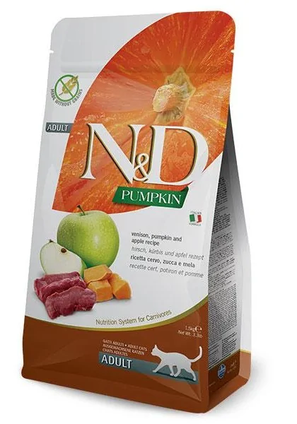 Comida Natural Gato Farmina Nd Cat Pumpkin Venado 1,5Kgr