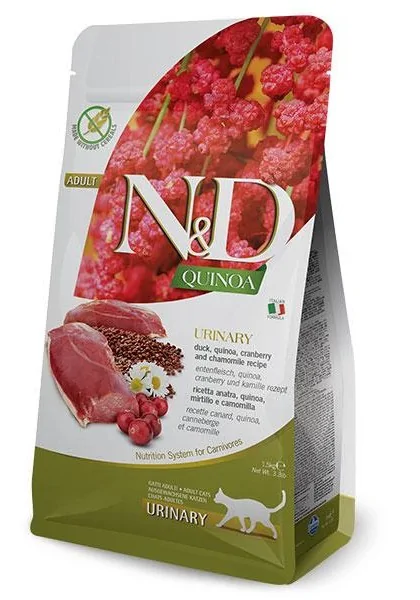 Comida Natural Gato Farmina Nd Cat Quinoa Urinary Pato 300Gr