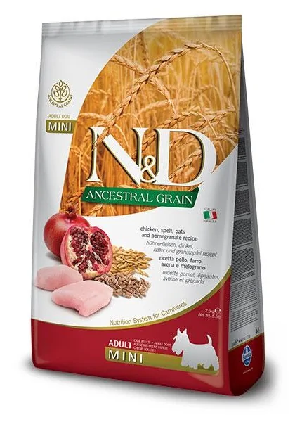 Comida Natural Perro Farmina Nd Dog Ancestral Mini Pollo 800Gr