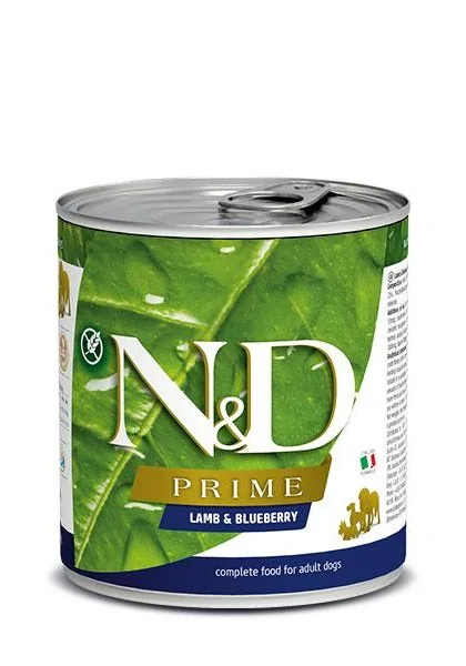 Comida Natural Perro Farmina Nd Dog Prime Cordero Caja 6X285Gr