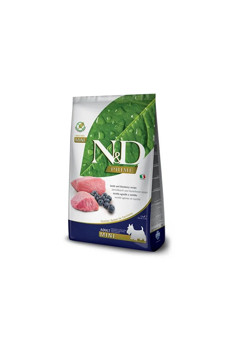 Comida Natural Perro Farmina Nd Dog Prime Mini Cordero 800Gr