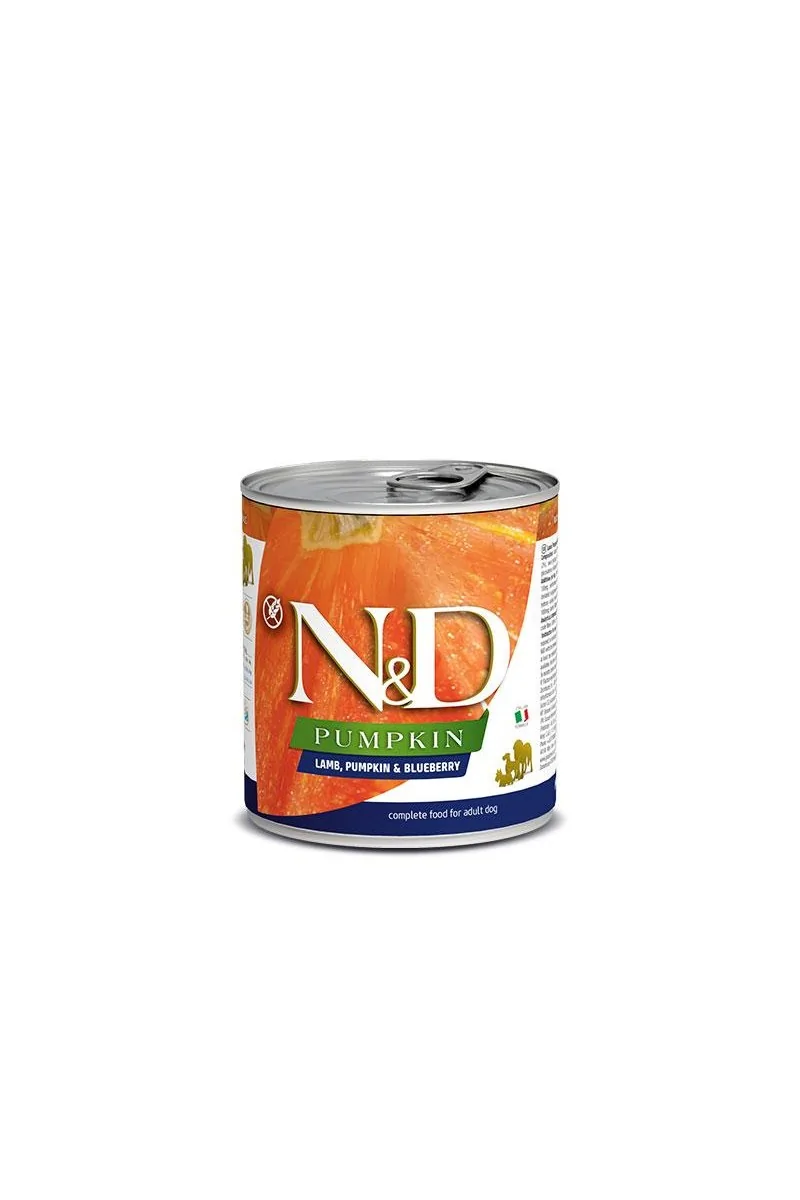 Comida Natural Perro Farmina Nd Dog Pumpkin Cordero Caja 6X285Gr