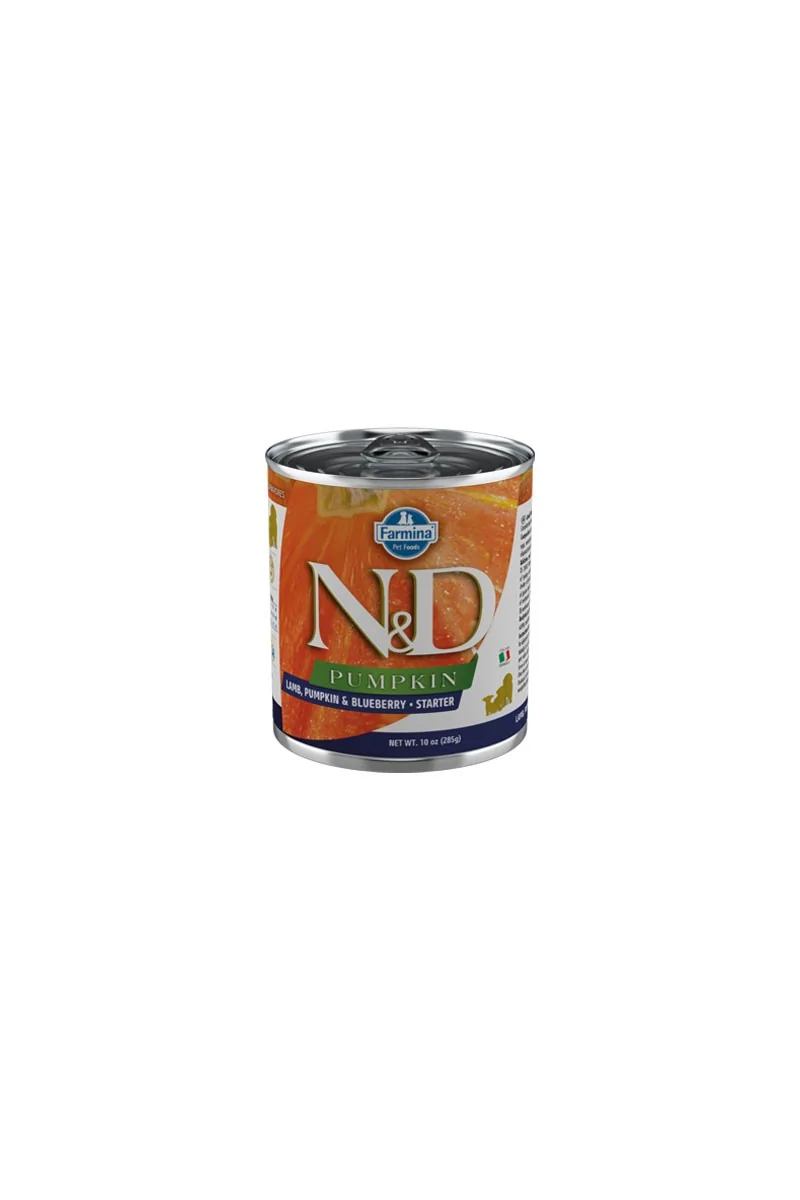 Comida Natural Perro Farmina Nd Dog Pumpkin Cordero Starter Puppy 6X285Gr