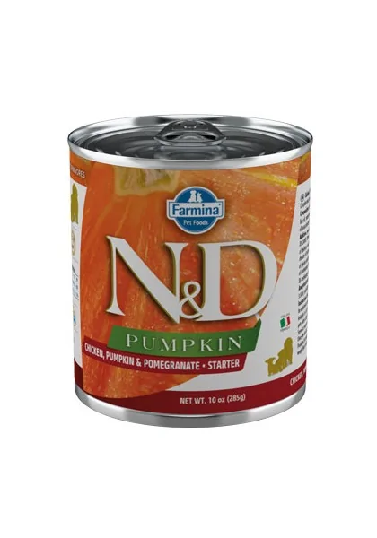 Comida Natural Perro Farmina Nd Dog Pumpkin Pollo Starter Puppy 6X285Gr