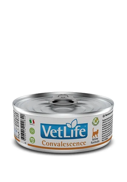 Comida Natural Gato Farmina Vet Life Cat Convalescence Caja 12X85Gr