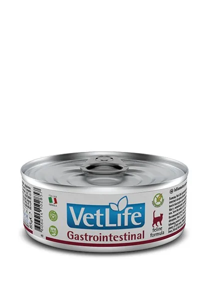 Comida Natural Gato Farmina Vet Life Cat Gastrointestinal Caja 12X85Gr