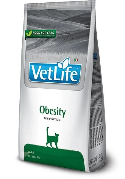 Comida Natural Gato Farmina Vet Life Cat Obesity 2Kg