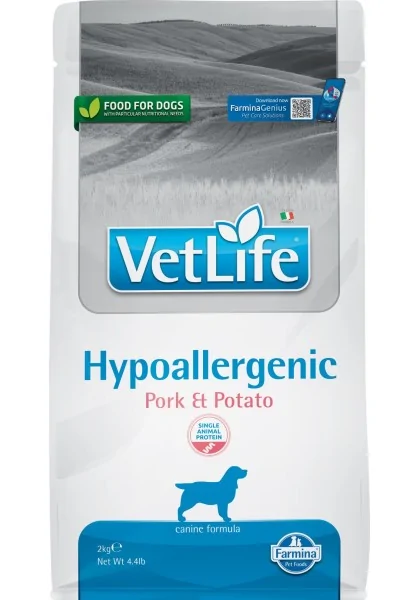 Comida Natural Perro Farmina Vet Life Dog Hypoallergenic Cerdo Adult 2Kg