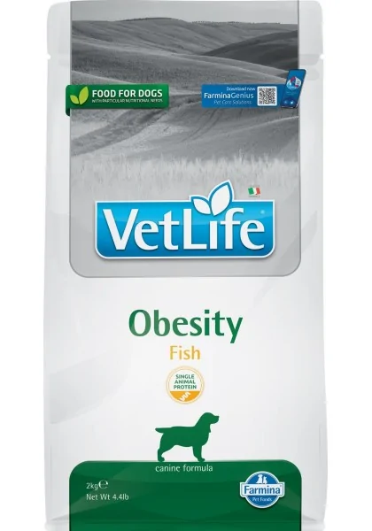 Comida Natural Perro Farmina Vet Life Nat Dog Obesity Pescado Adult 2Kg
