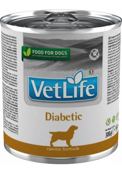 Comida Natural Perro Farmina Vet Life Natural Diet Dog Diabetic 6X300Gr