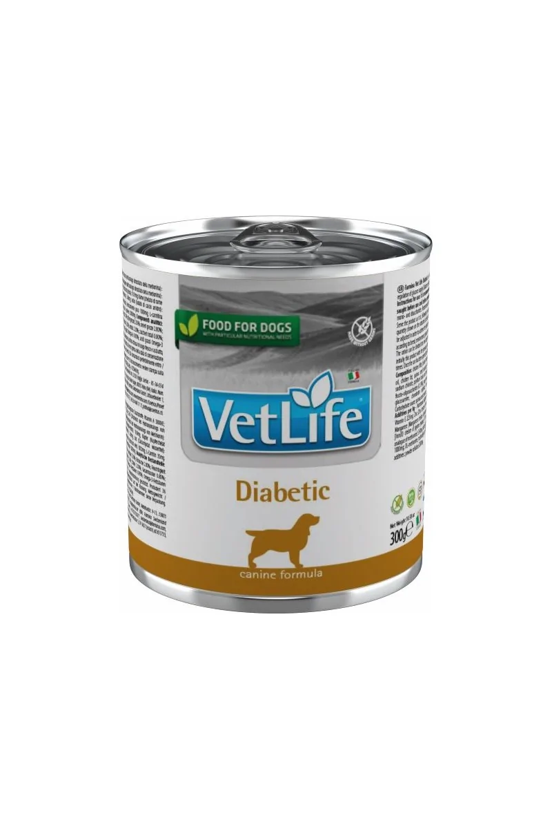 Comida Natural Perro Farmina Vet Life Natural Diet Dog Diabetic 6X300Gr