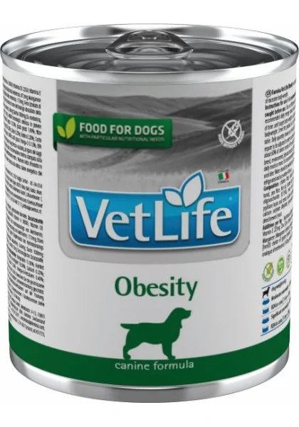 Comida Natural Perro Farmina Vet Life Natural Diet Dog Obesity 6X300Gr